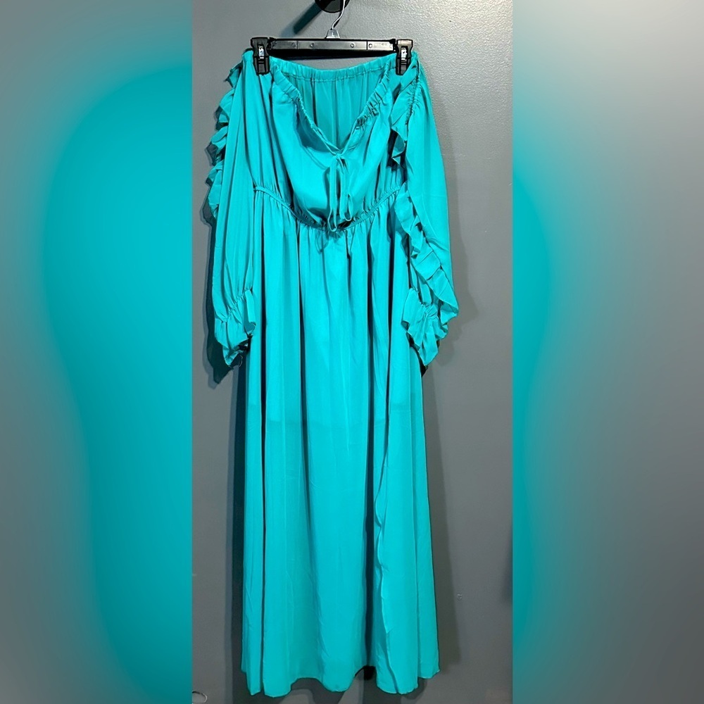 Cupshe Leanna Ruching Off Shoulder A Shape Dress - Picture 2 of 2